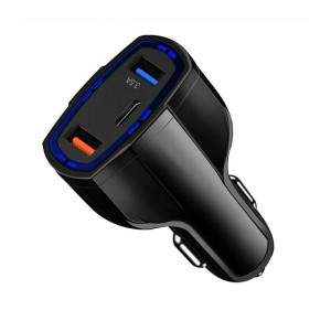 PLS34E Ładowarka samochodowa QC 3.0 TYP-C 2xUSB
