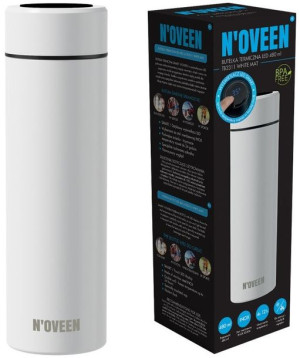 Noveen Butelka Termiczna Led 480 Ml Tb 2311 White Mat