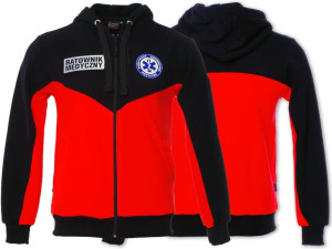 Bluza ratownicza FLUO męska rozpinana z kapturem North-Wind funkcyjna z log