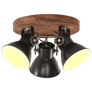 Industrialna lampa sufitowa, 25 W, czarna, 42x27 cm, E27