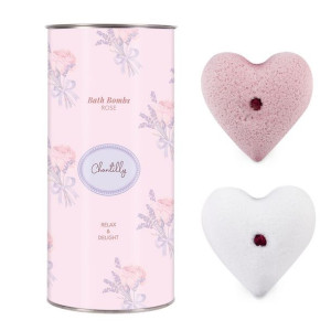CHANTILLY HEARTBREAK Zestaw różanych bomb kąpielow