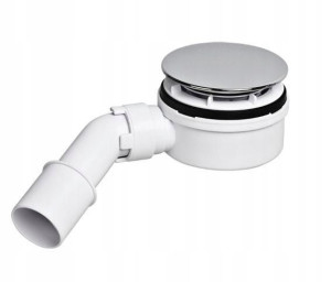Syfon Odpływ Brodzikowy Chrom 90mm Niski Mcalpine