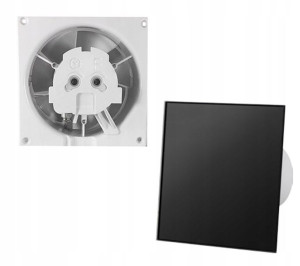 Wentylator Łazienkowy 100 Panel Czarny Mat Drim