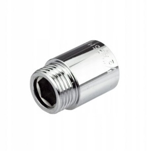 Przedłużka Mosiężna Chromowana Gw/gz 1/2'' L-50mm