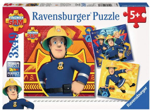 Puzzle 3x49el Strażak Sam - Dzwoń po pomoc