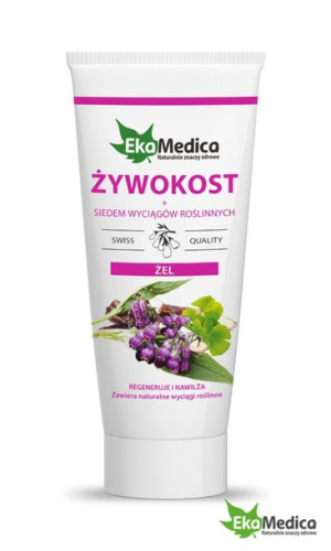 EkaMedica Żel z ŻYWOKOSTEM 200ml ŻYWOKOST + 7 wyciągów roślinnych. REGENERU