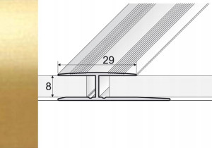 Listwa 180cm progowa łącząca ZŁOTO A61
