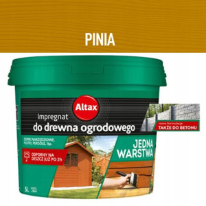 Jednowarstwowy impregnat PINIA 5L ALTAX