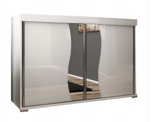 komoda drzwi przesuwne ASIA 140cm biała, sonoma