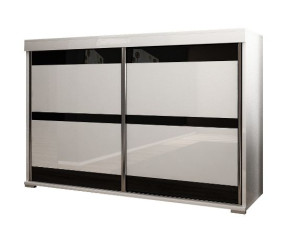 komoda drzwi przesuwne ASIA 120cm biała, sonoma