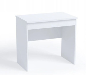 Małe biurko komputerowe / toaletka 80 cm biały mat