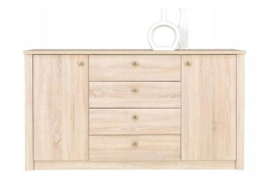 Komoda duża 160 cm dąb sonoma system F6