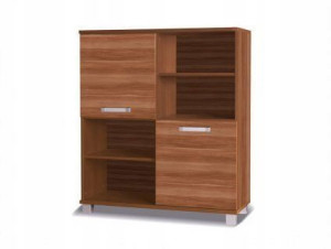 Komoda 100 cm 2 drzwi + półki śliwa wallis X25