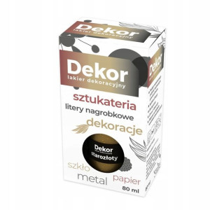 Lakier dekoracyjny DEKOR 80ml - STARE ZŁOTO