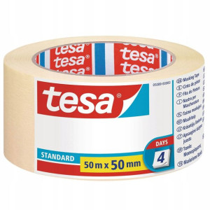 TESA TAŚMA MALARSKA standard 50m x 50mm, 4 dni