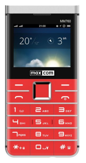Maxcom Classic MM760 Dual Sim Czerwony
