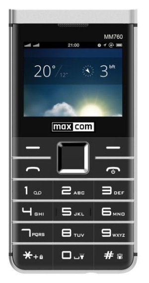 Maxcom Classic MM760 Dual Sim Czarny