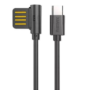 Kabel Remax obustronne USB -typ C 1m zagięty 2.1A RC-075a
