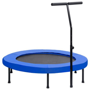 Trampolina fitness z uchwytem i nakładką ochronną, 122 cm