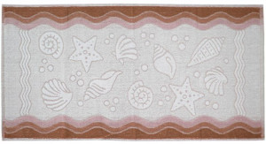 Ręcznik Flora Ocean 50x100 Brąz Greno