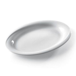 Półmisek stołowy owalny EXCLUSIV 290x230mm biała porcelana zestaw 6szt. - H