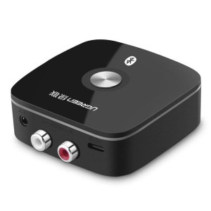 Ugreen adapter odbiornik Bluetooth 4.2 2RCA / 3,5 mm mini jack czarny 40759