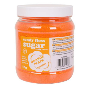 Kolorowy cukier do waty cukrowej pomarańczowy naturalny smak waty cukrowej