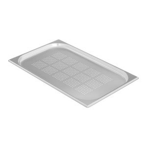Perforowany pojemnik gastronomiczny stalowy GN1/1 gł. 20 mm