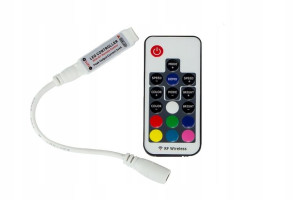 Pilot radiowy sterownik ściemniacz do taśm LED RGB