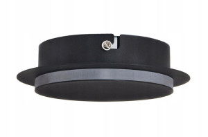 Lampa LED kinkiet czarny 7W 230V okrąg b.neutralna