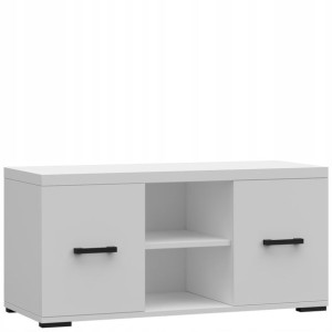 Szafka RTV na 100 cm z drzwiczkami - Biała - K6-100-B