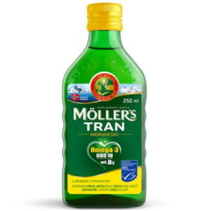 Mollers Tran Norweski Cytrynowy Omega 3 250ml