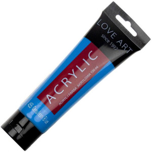 Farba akrylowa LOVEART 100ml - Cerulean blue 455 - bladobłękitna