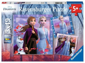 Puzzle 3x49el Kraina Lodu 2