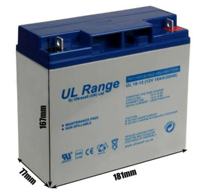 Akumulator AGM ULTRACELL UL 12V 18AH "żelowy"
