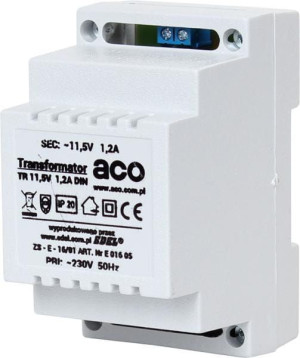 ACO TR DIN 12V 1,2A Transformator na szynę DIN