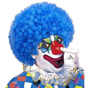 Peruka Klauna Niebieska Klaun Włosy Afro