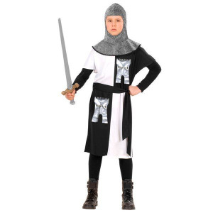 Strój Rycerza Biało-czarny Rycerz - 128
