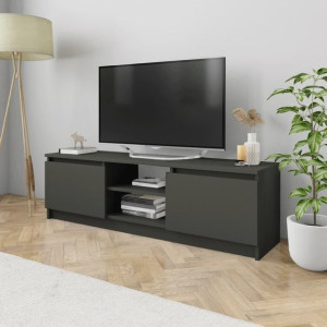Lumarko Szafka pod TV, szara, 120 x 30 x 35,5 cm, płyta wiórowa