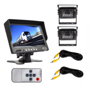 Monitor Bus Tir 2xkamera Cofania 10m Pilot Ir Led