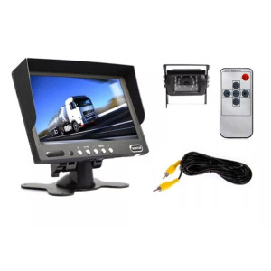 Monitor 7 Cali Bus Tir Kamera Cofania 15m Diody Ir