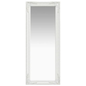Lumarko Lustro ścienne w stylu barokowym, 50x120 cm, białe