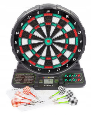 Elektroniczna Tarcza Dart 18 Gier + Rzutki Gratis