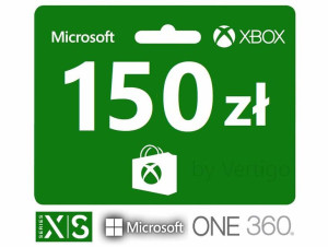 Xbox 150 zł Karta podarunkowa, Xbox One , 360 X S