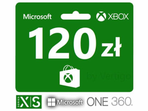 Xbox 120 zł Karta podarunkowa, Xbox One , 360 X S