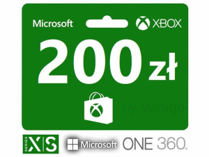 Xbox 200 zł Karta podarunkowa, Xbox One , 360 X S