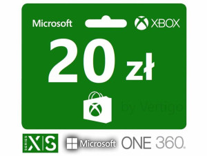 Xbox 20 zł Karta podarunkowa, Xbox One , 360 X S