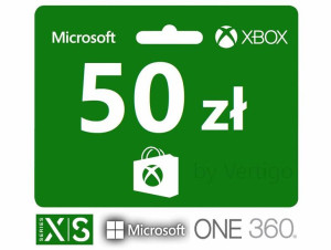 Xbox 50 zł Karta podarunkowa, Xbox One , 360 X S