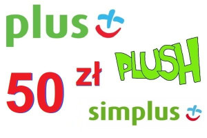 Doładowanie Plus 50zł Plush GSM Kod