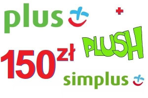 Doładowanie Plus 150zł Plush GSM Kod